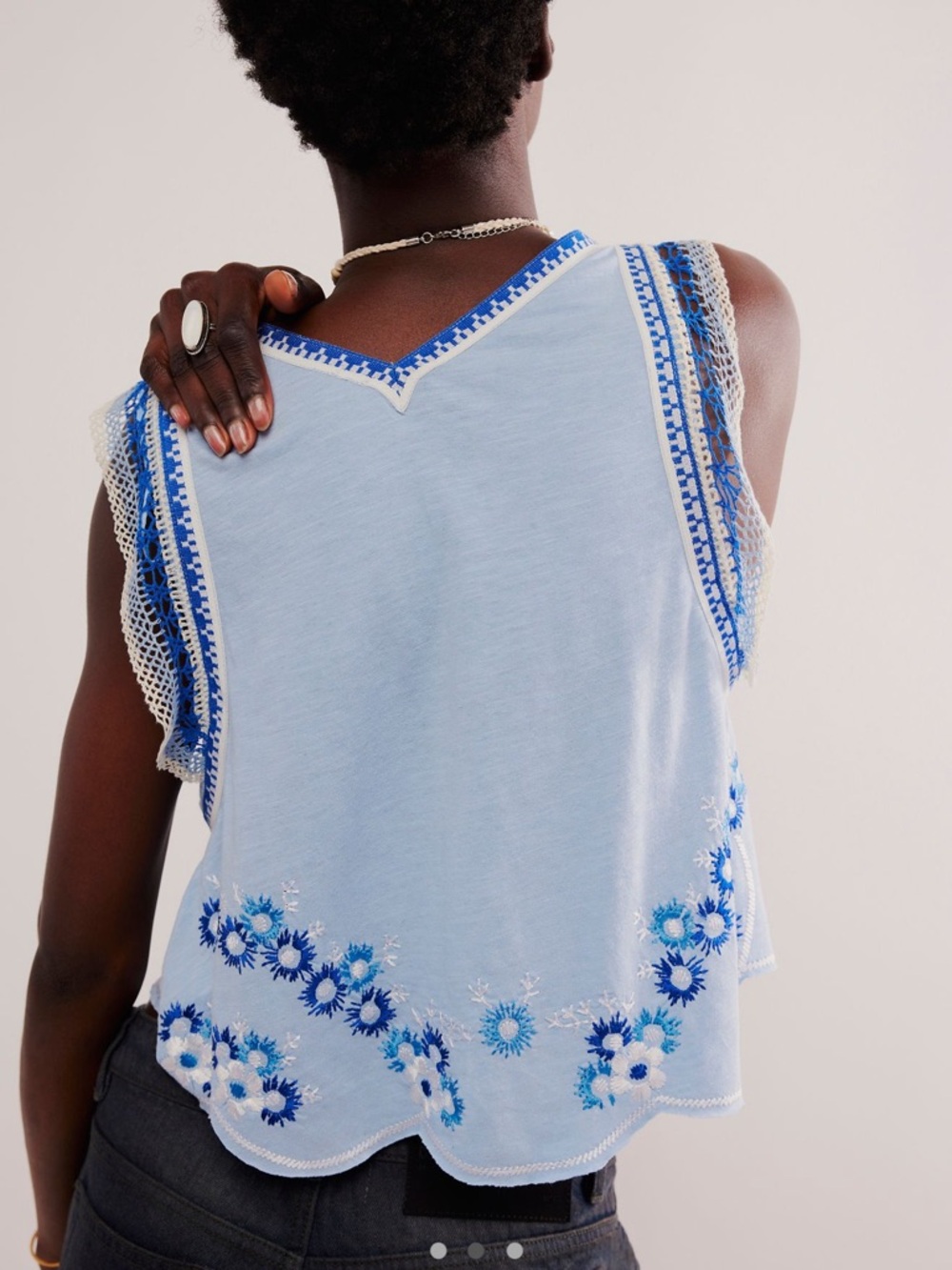 Free People Madden Embroidered Top NWT - Picture 2 of 9